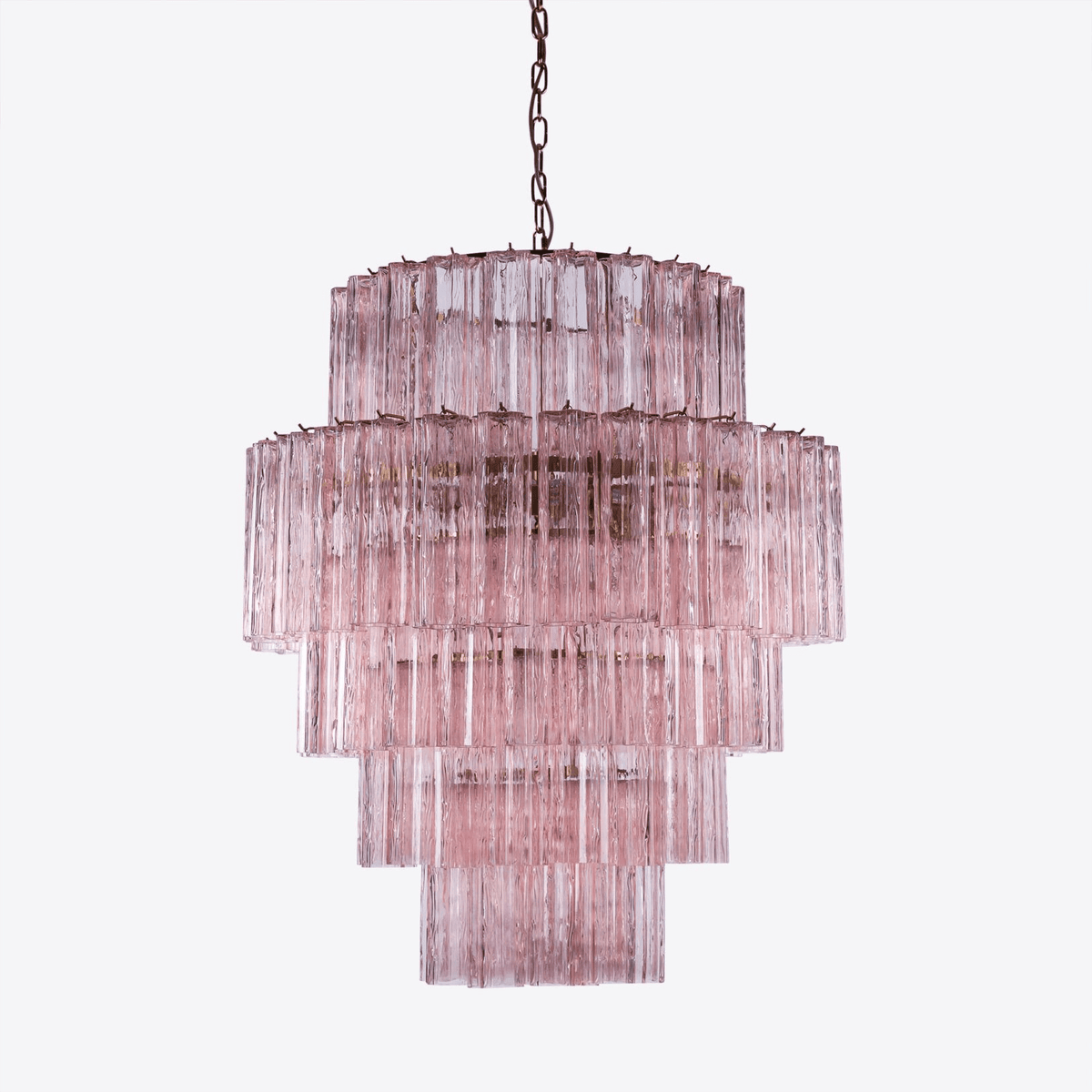 Rina Firenze Chandelier - ∅ 31.5″ x H 36.6″Smoke GrayBlushlighting