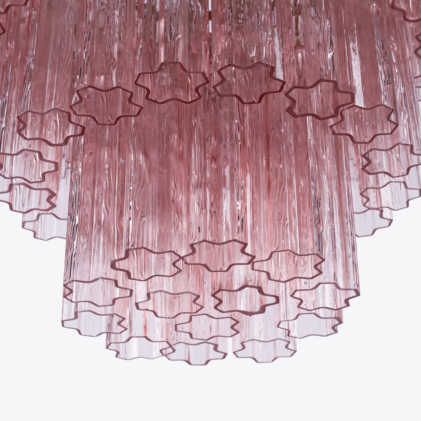 Rina Firenze Chandelier - ∅ 31.5″ x H 36.6″Smoke GrayBlushlighting