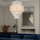 Rina Firenze Chandelier - ∅ 31.5″ x H 36.6″ClearBlushlighting