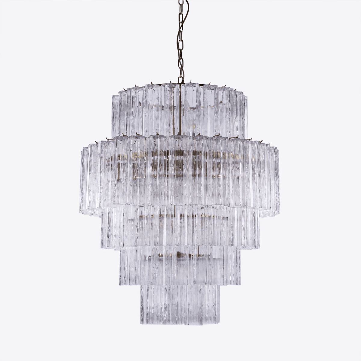 Rina Firenze Chandelier - ∅ 31.5″ x H 36.6″Smoke GrayBlushlighting