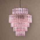 Rina Firenze Tiered Chandelier - ∅ 31.5″ x H 36.6″Smoke GrayBlushlighting