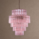 Rina Firenze Tiered Chandelier - ∅ 31.5″ x H 36.6″PinkBlushlighting