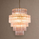 Rina Firenze Tiered Chandelier - ∅ 31.5″ x H 36.6″Smoke GrayBlushlighting