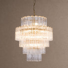 Rina Firenze Tiered Chandelier - ∅ 31.5″ x H 36.6″Smoke GrayBlushlighting