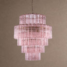 Rina Firenze Tiered Chandelier - ∅ 31.5″ x H 36.6″Smoke GrayBlushlighting