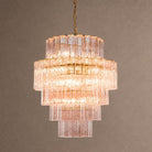 Rina Firenze Tiered Chandelier - ∅ 31.5″ x H 36.6″Smoke GrayBlushlighting