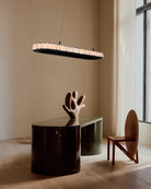 Ring Alabaster Oval Chandelier - L80*W30*H7CM/L31.5"*W11.8"*H2.8"Gold + WhiteBlushlighting