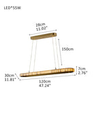 Ring Alabaster Oval Chandelier - L80*W30*H7CM/L31.5"*W11.8"*H2.8"Gold + WhiteBlushlighting