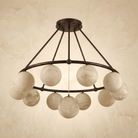 Ring Cluster Pendant Alabaster - Blushlighting