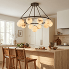 Ring Cluster Pendant Alabaster - Blushlighting