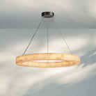 Rivaga Calcite lueur Round Chandelier 31"40"60"-40"D-Matte Black-