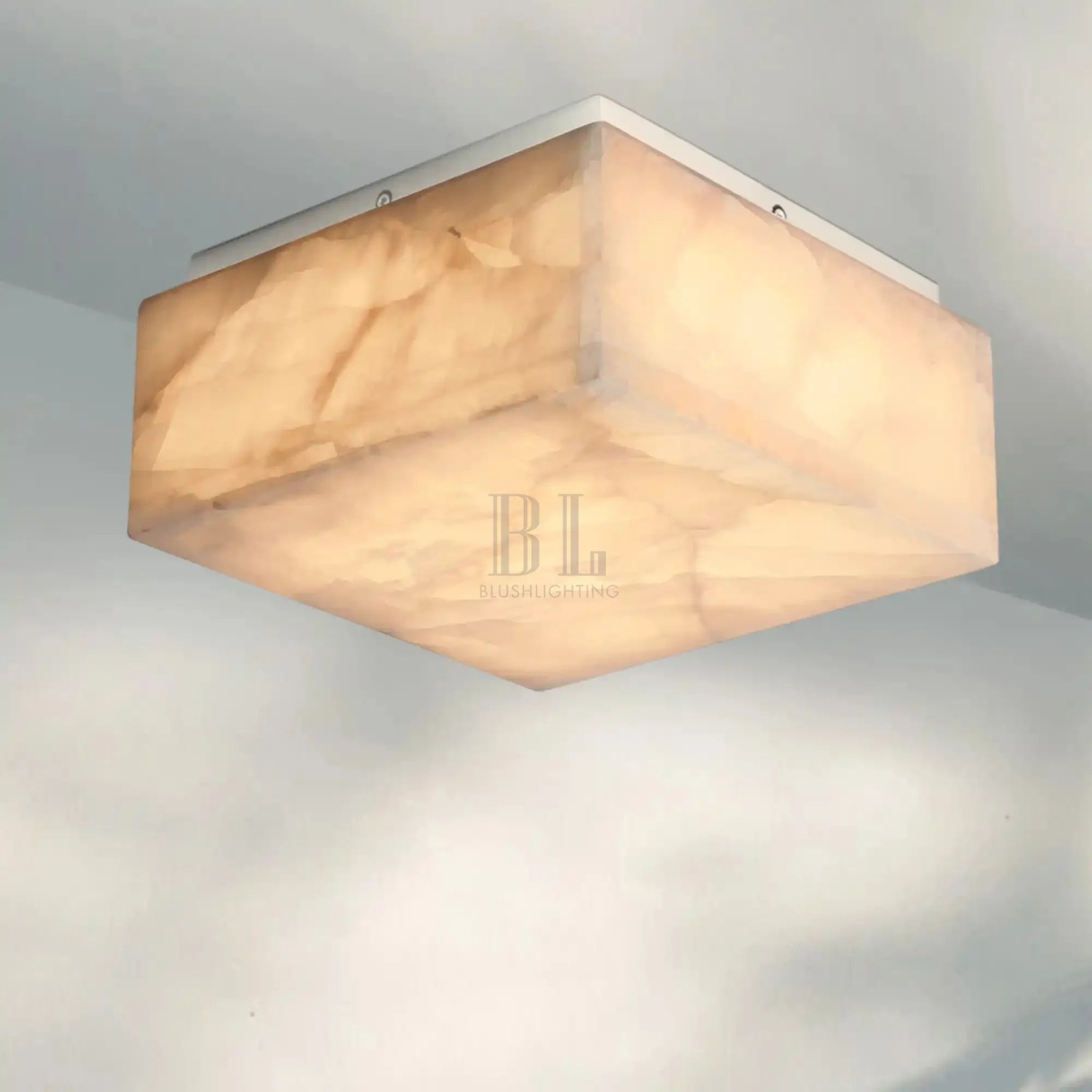 Rivaga Calcite Square Flushmount 6" 10" 14"-