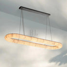 Rivaga Lisse Alabaster Oval Chandelier 57" 74"-
