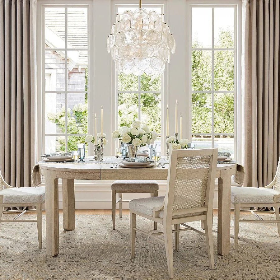 Riviera Glass Disc Chandelier 26" - Blushlighting