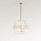 Riviera Glass Disc Chandelier 26" - Blushlighting