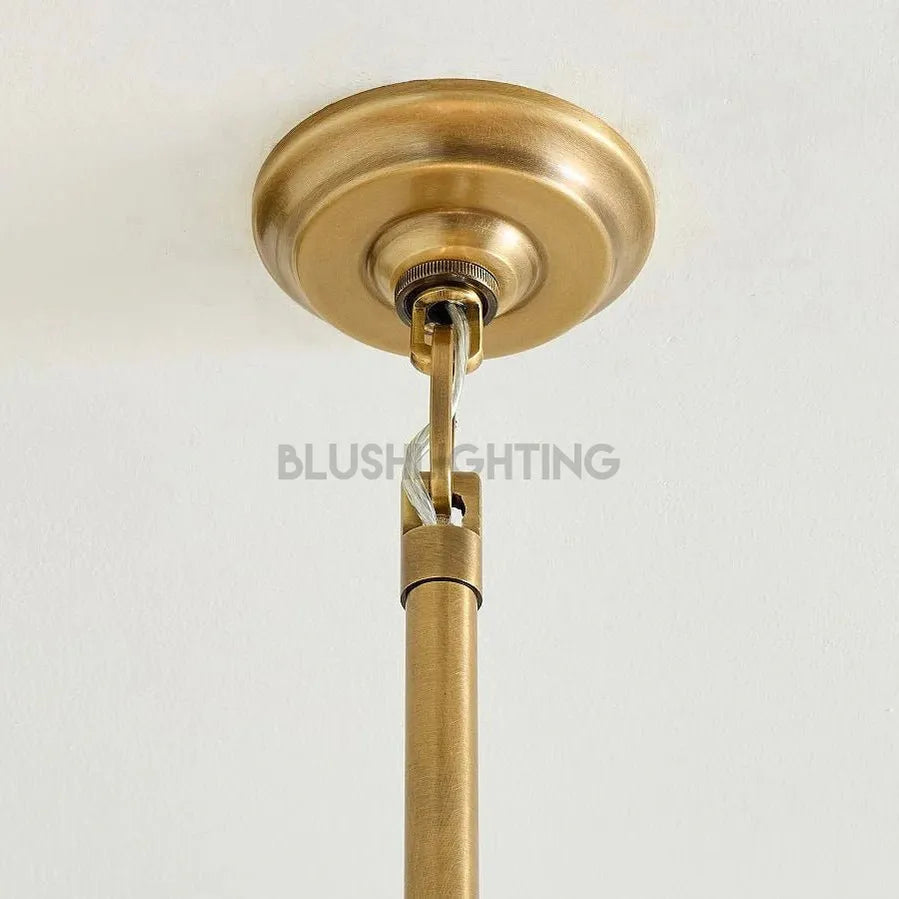 Riviera Glass Disc Chandelier 26" - Blushlighting