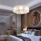 Rock Alabaster Chandelier 23.6" 31.4" - 23.6" x H 59"/ Dia 60cm x H 150cmBrass & White AlabasterBlushlighting