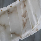 Rock Alabaster Chandelier 23.6" 31.4" - 23.6" x H 59"/ Dia 60cm x H 150cmBrass & White AlabasterBlushlighting