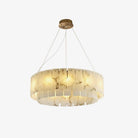 Rock Alabaster Chandelier 23.6" 31.4" - 23.6" x H 59"/ Dia 60cm x H 150cmBrass & White AlabasterBlushlighting
