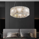 Rock Alabaster Chandelier 23.6" 31.4" - 23.6" x H 59"/ Dia 60cm x H 150cmBrass & White AlabasterBlushlighting