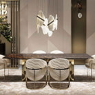 Rock Alabaster Chandelier - 9 heads D 80cm x H 200cm / ∅ 31.5″ x H 78.7″Gold＆WhiteWarm WhiteBlushlighting