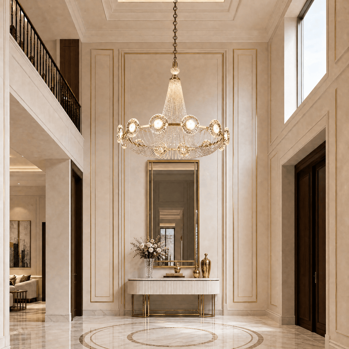 Rococo Dream Modern Sculptural Ring Chandelier - Blushlighting