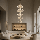 Rococo Dream Modern Sculptural Ring Chandelier - Blushlighting