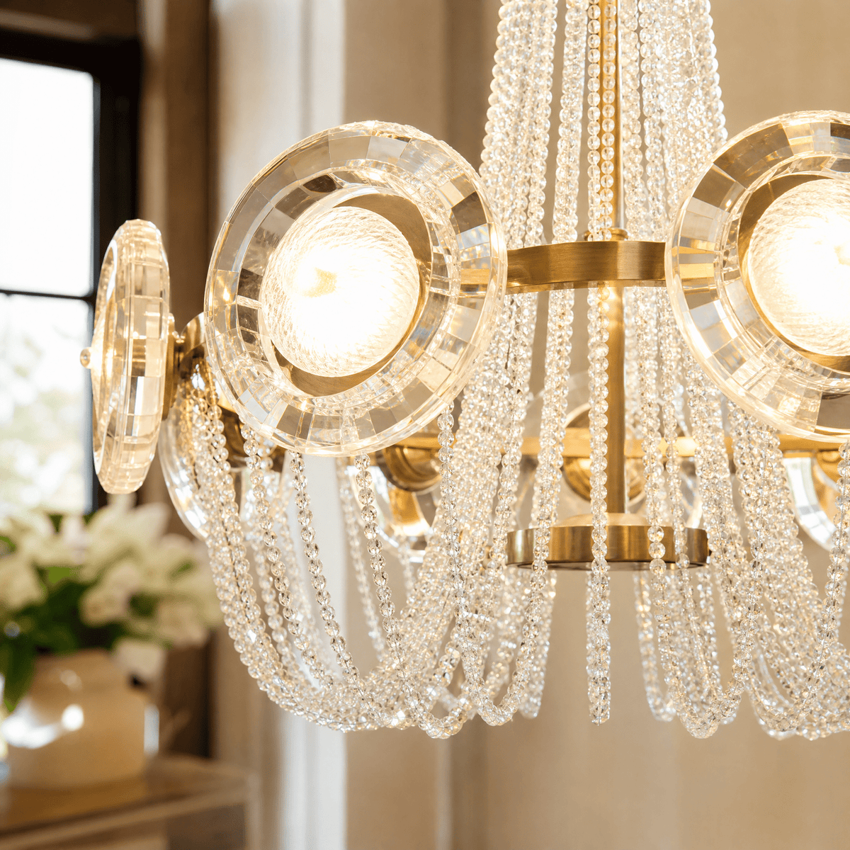 Rococo Dream Modern Sculptural Ring Chandelier - Blushlighting