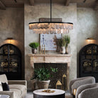 Rolantis Double Rock Crystal Chandelier - Blushlighting