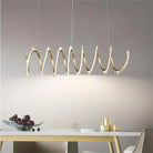 Rorie Modern Rock Crystal Spiral Chandelier, Island Chandelier - Blushlighting