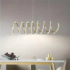 Rorie Modern Rock Crystal Spiral Chandelier, Island Chandelier - 39.4" LBlushlighting