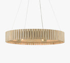 Rosalia Round Bamboo Chandelier 31" - Blushlighting