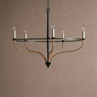 Rosalind Rattan Chandelier in Black - Blushlighting