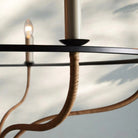 Rosalind Rattan Chandelier in Black - Blushlighting