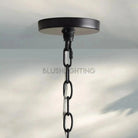 Rosalind Rattan Chandelier in Black - Blushlighting