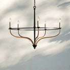 Rosalind Rattan Chandelier in Black - Blushlighting