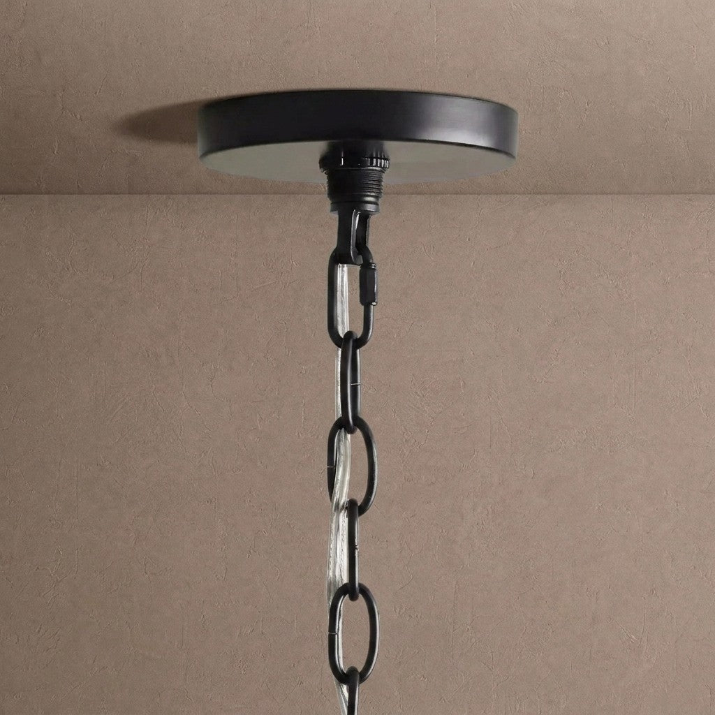 Rosalind Round Chandelier - BlackBlushlighting