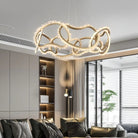 Rose Rock Crystal Multi - ring Chandelier Modern Chandelier Restaurant - Blushlighting