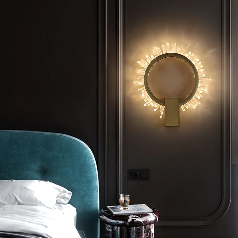 Rock Crystal Ring Wall Sconce - blushlighting