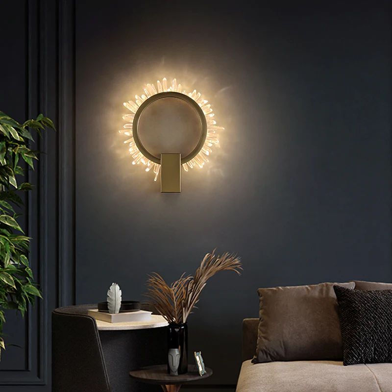 Rock Crystal Ring Wall Sconce - blushlighting