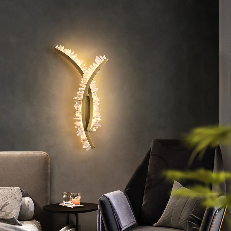 Rock Crystal Bracket Wall Sconce - blushlighting