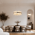 Round Block Chandelier - D600×H350Blushlighting