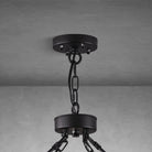 Round Brass Crystal Wagon Wheel Chandelier - 60inBlackBlushlighting