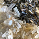 Round Modern Chandelier Brass & Clear Geode Quartz Crystal Hanging Light - Blushlighting