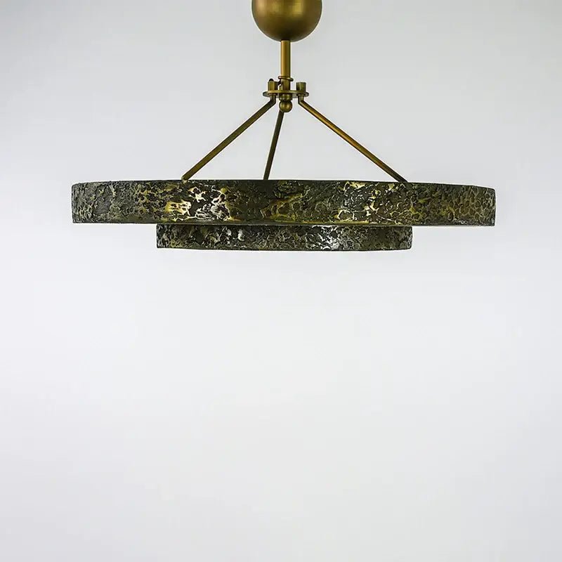 Round Vintage Alabaster Chandelier - Blushlighting