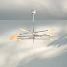 Roussea Grande 8/10-Light Articulating Chandelier-10-Light-Polished Nickel-Etched crystal