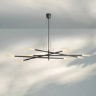 Roussea Grande 8/10-Light Articulating Chandelier-8-Light-Bronze-Etched crystal