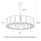 Rovira Alabaster Chandelier - Blushlighting