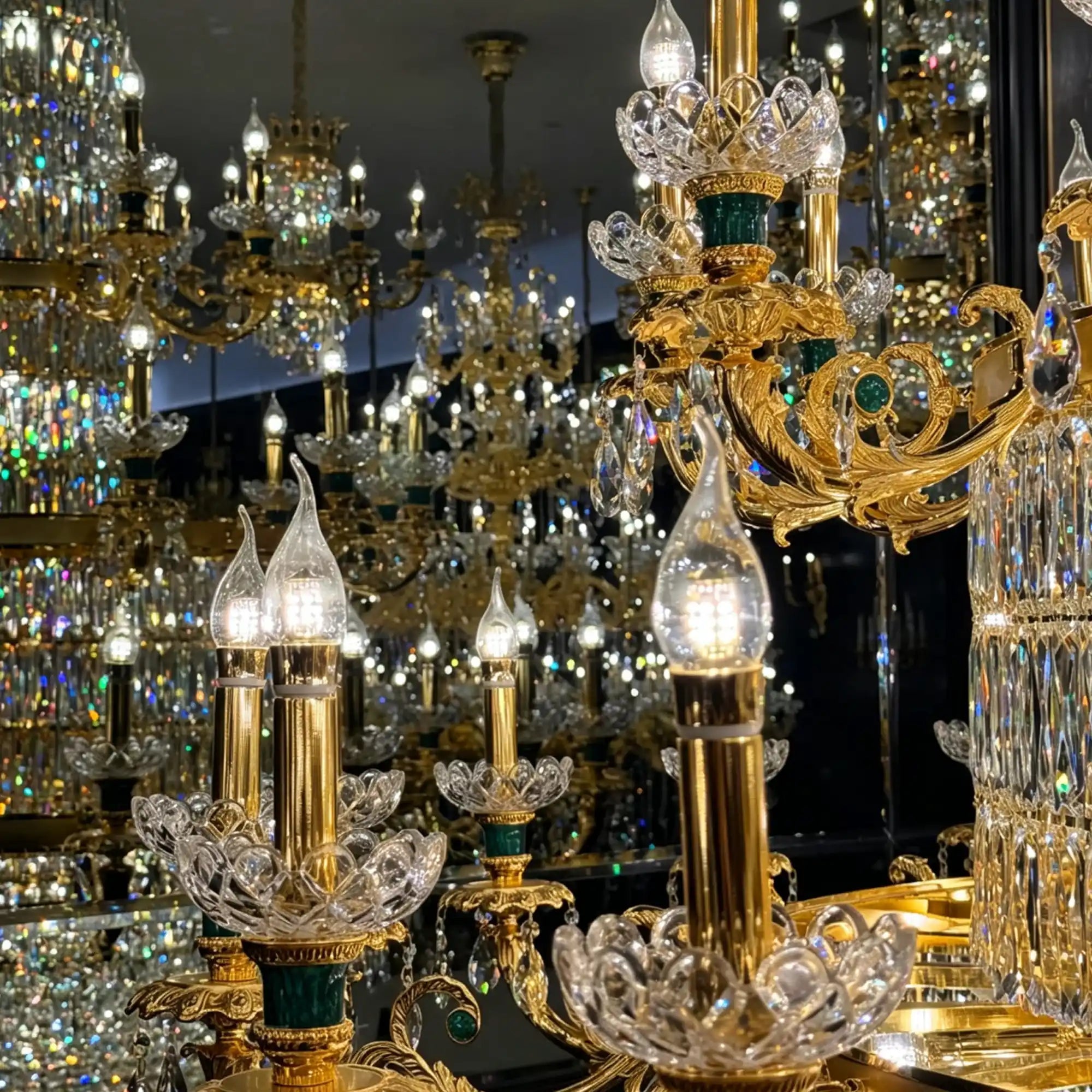 Royal Palace Crown Tiered Crystal Chandelier - CustomWarm LightBlushlighting