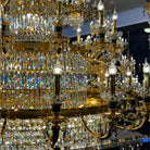 Royal Palace Crown Tiered Crystal Chandelier - CustomWarm LightBlushlighting